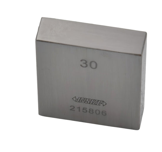 Insize Individual Steel Gauge Block 30mm Grade 2 Series 4101-C30