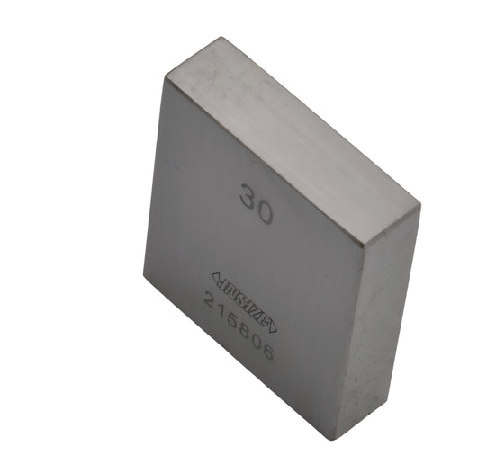 Insize Individual Steel Gauge Block 30mm Grade 2 Series 4101-C30