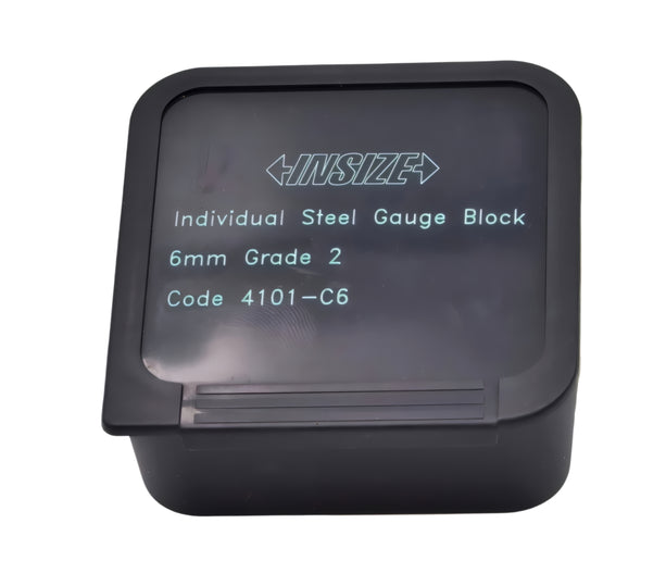 Insize Individual Steel Gauge Block 6mm Grade 2 Series 4101-C6