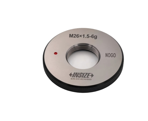 Insize Metric Fine Thread Ring Gauge NOGO M26 x 1.5 Class 6g Series 4129-26RN