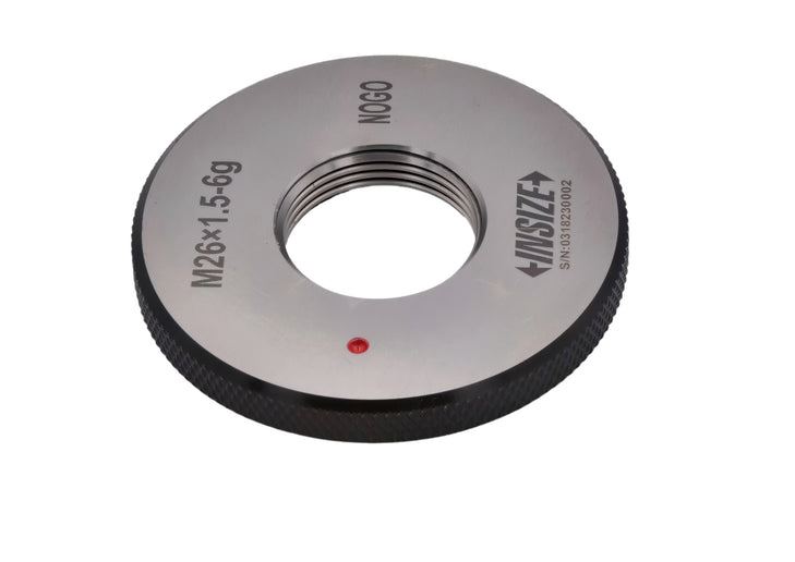 Insize Metric Fine Thread Ring Gauge NOGO M26 x 1.5 Class 6g Series 4129-26RN