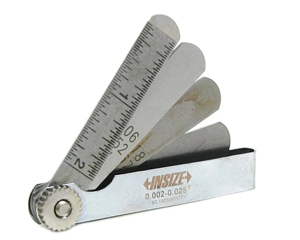 INSIZE MEASURING EQUIPMENT Insize Feeler Gauge Set 0.002"–0.025" Range Series 4614-15