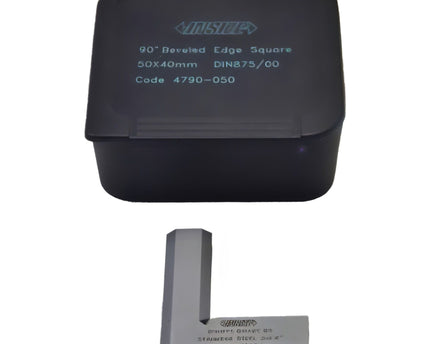 INSIZE MEASURING EQUIPMENT Insiz Beveled Edge Square 50×40 mm Grade 00 Series 4790-050
