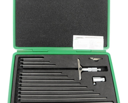 INSIZE Measuring Equipment Insize 12pc Metric Depth Micrometer 0-300mm Range Series 3241-300