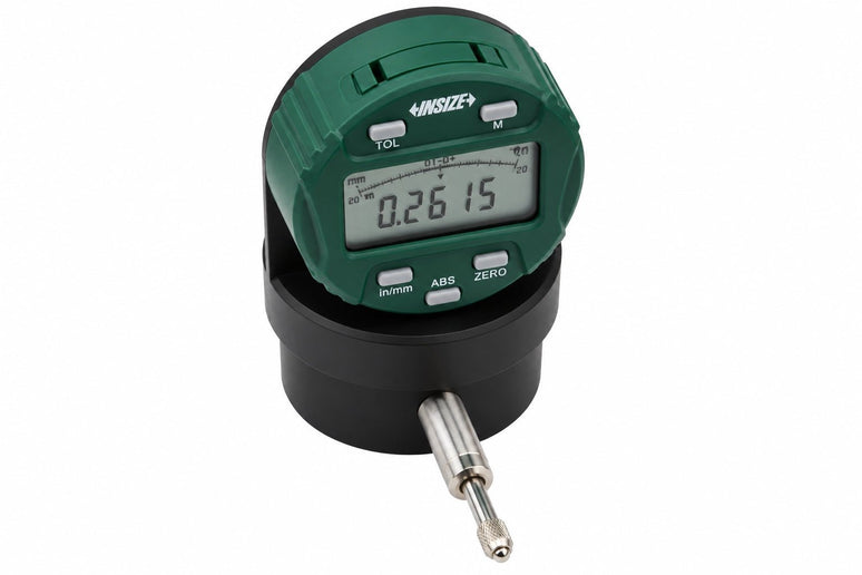 Insize 2118-10E Back Plunger Type Digital Indicator Flat Back 0.5" - INSIZE Australia