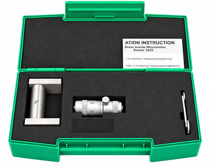 Insize 3222-25 Tubular Inside Micrometer 2"–2.5" Range 0.001" Graduation - INSIZE Australia