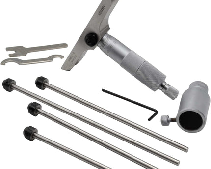 INSIZE Measuring Equipment Insize 4pc Metric Depth Micrometer 0-100mm Range Series 3241-100