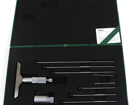 INSIZE Measuring Equipment Insize 6pc Imperial Depth Micrometer 0-6" Range Series 3241-6