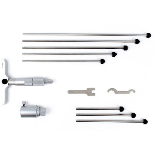 INSIZE Measuring Equipment Insize 8pc Imperial Depth Micrometer 0-8" Range Series 3241-8