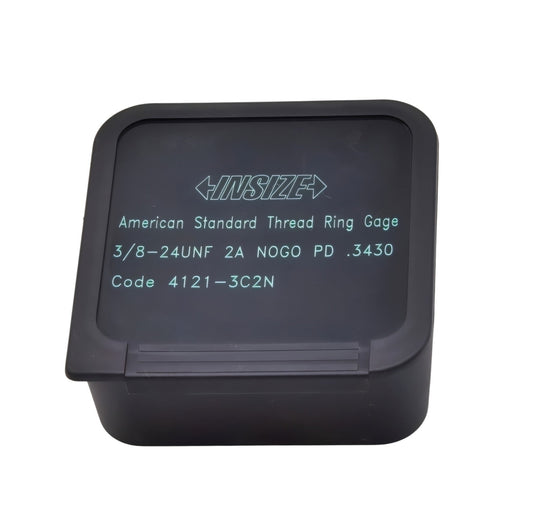 Insize American Standard Thread Ring Gauge 3/8-24 UNF Class 2A NOGO Series 4121-3C2N - INSIZE Australia