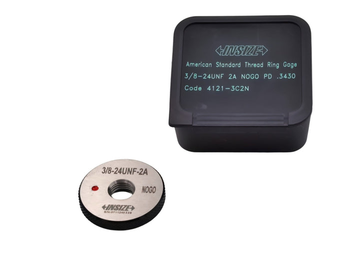 Insize American Standard Thread Ring Gauge 3/8-24 UNF Class 2A NOGO Series 4121-3C2N - INSIZE Australia