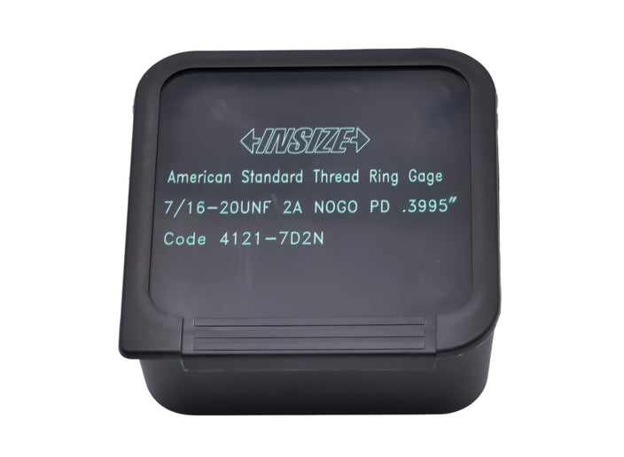 Insize American Standard Thread Ring Gauge 7/16-20 UNF Class 2A NOGO Series 4121-7D2N - INSIZE Australia