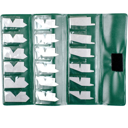 INSIZE MEASURING EQUIPMENT Insize Angle Gage Set 5°–90° Range 18 Blades Series 4807