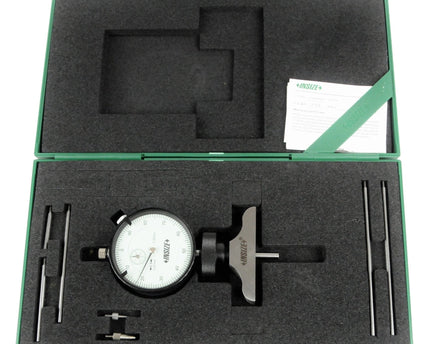 INSIZE Measuring Equipment Insize Dial Depth Gauge 0-300mm x 0.01mm Range Series 2342-201