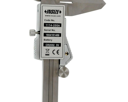 INSIZE Measuring Equipment Insize Digital Caliper 0-200mm/0-8" Range Series 1114-200A