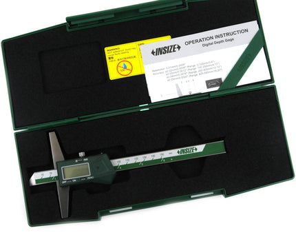 INSIZE Measuring Equipment Insize Digital Depth Gauge 0-150mm/0-6" Range Series 1141-150A