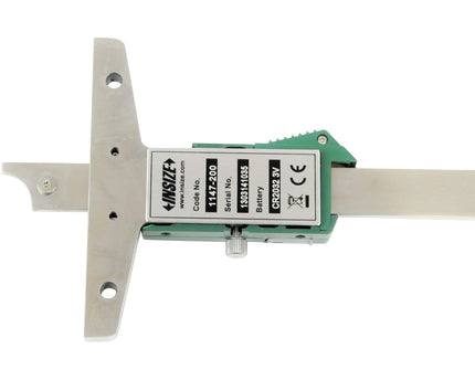 INSIZE Measuring Equipment Insize Digital Depth Gauge 0-200mm / 0-8" Range Series 1147-200