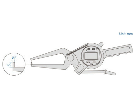 INSIZE Measuring Equipment Insize Digital External Caliper Gauge 20-40mm/0.8-1.6" Range Series 2132-40