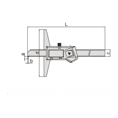 INSIZE MEASURING EQUIPMENT Insize Digital Hook Depth Gauge 0-150mm / 0-6" Range Series 1142-150A