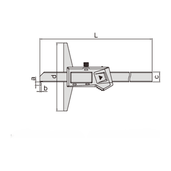 INSIZE Measuring Equipment Insize Digital Hook Depth Gauge 0-200mm / 0-8" Range Series 1142-200A
