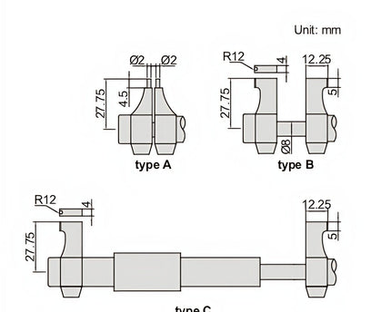 INSIZE Measuring Equipment Insize Digital Inside Micrometer 25-50mm/1-2" Range Series 3520-50