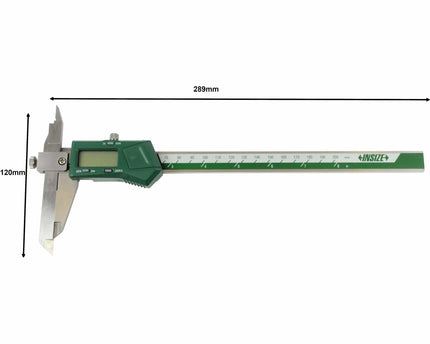 INSIZE Measuring Equipment Insize Digital Offset Caliper 0-200mm/0-8" Range Series 1186-200A