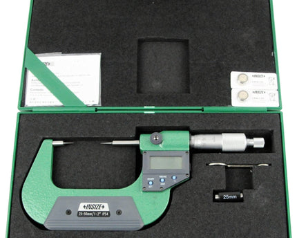 INSIZE Manufacturing Insize Digital Point Micrometer 25-50mm/1-2" Range Series 3530-50BA