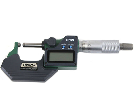 INSIZE Measuring Equipment Insize Digital Spherical Anvil Tube Micrometer 0-25mm/0-1" Range Series 3560-25SA