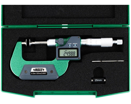 INSIZE Measuring Equipment Insize Digital Spindle Disc Micrometer 0-25mm Range Series 3594-25A