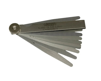 INSIZE MEASURING EQUIPMENT Insize Feeler Gauge 13pc Set 0.03-0.50mm Range Series 4602-13A