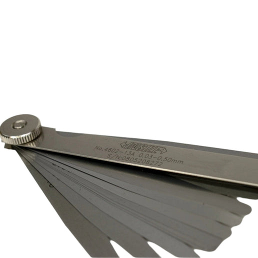 INSIZE MEASURING EQUIPMENT Insize Feeler Gauge 13pc Set 0.03-0.50mm Range Series 4602-13A