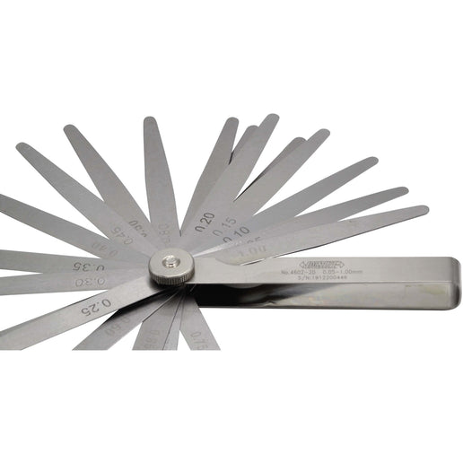 INSIZE Measuring Equipment Insize Feeler Gauge 20pc Set 0.05-1mm Range Series 4602-20