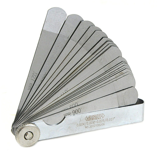 INSIZE MEASURING EQUIPMENT Insize Feeler Gauge Set 0.004"–0.027" Range 22 Blades Series 4615-22