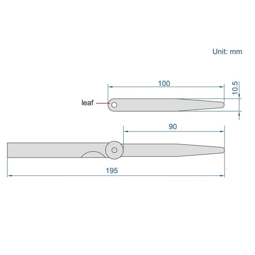 INSIZE Measuring Equipment Insize Feeler Gauge Set 0.05-1mm Range Series 4602-28