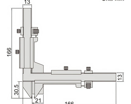 INSIZE Measuring Equipment Insize Gear Tooth Vernier Caliper Range Series 1281-M26A