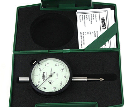 INSIZE Measuring Equipment Insize Imperial Lug Back Dial Indicator 0.25" Range Series 2307-0255