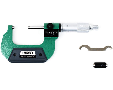 INSIZE Measuring Equipment Insize Imperial Outside Micrometer W/ Analog Counter 1-2" Range Series 3400-2