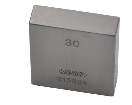 Insize Individual Steel Gauge Block 30mm Grade 2 Series 4101-C30 - INSIZE Australia
