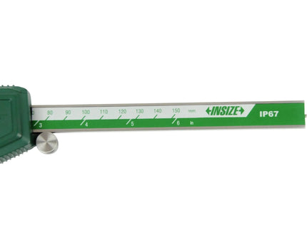 INSIZE MEASURING EQUIPMENT INSIZE IP67 Waterproof Digital Caliper  0-150mm / 0-6" Range Series 1118-150B