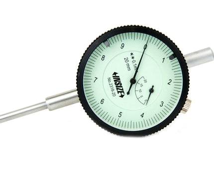 INSIZE Measuring Equipment Insize Lug Back Dial Indicator 20mm Range Series 2318-20