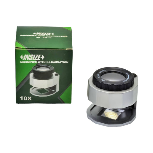 INSIZE Magnification Glasses Insize Magnifier 10x with Illumination - Series 7524-10
