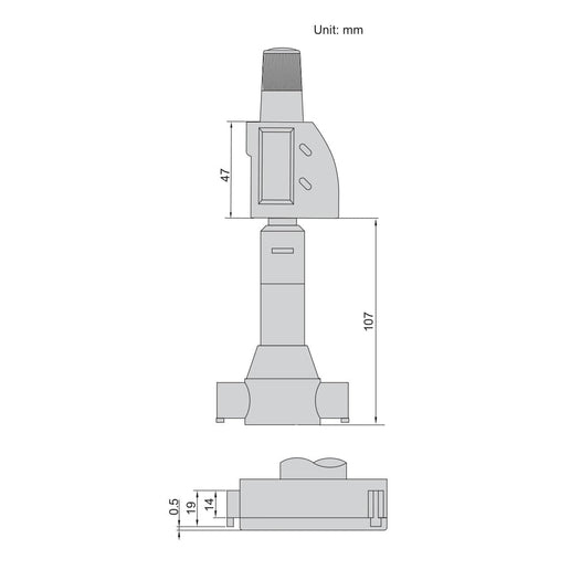 INSIZE Manufacturing Insize Digital Three Points Micrometer Set 70-100mm/ 2.76-3.94" Range Series 3128-100