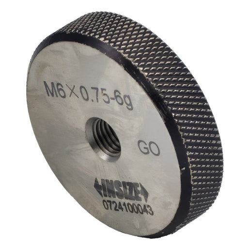 INSIZE Manufacturing Insize GO Thread Ring Gauge M6X0.75 Series 4129-6L