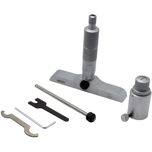INSIZE Measuring Equipment Insize 1pc Imperial Depth Micrometer 0-1" Range Series 3241-1