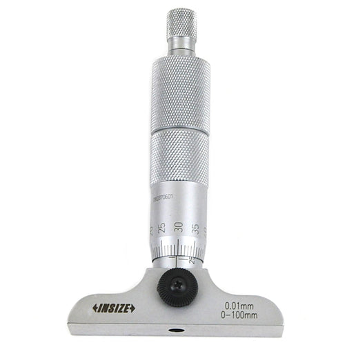 INSIZE Measuring Equipment Insize 4pc Metric Depth Micrometer 0-100mm Range Series 3241-B100