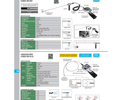 INSIZE MEASURING EQUIPMENT Insize 60° Mirror Attachment for Videoscope Probe Series ISV-E55-M60