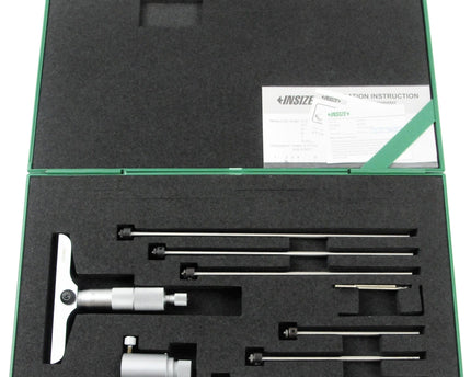 INSIZE Measuring Equipment Insize 6pc Metric Depth Micrometer 0-150mm Range Series 3241-150