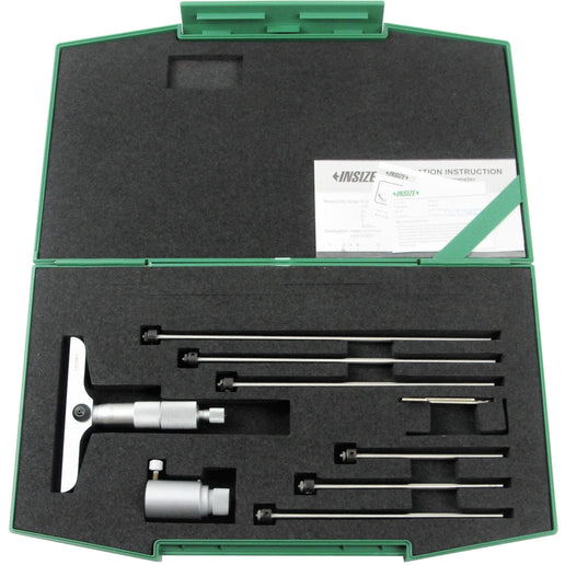INSIZE Measuring Equipment Insize 6pc Metric Depth Micrometer 0-150mm Range Series 3241-150