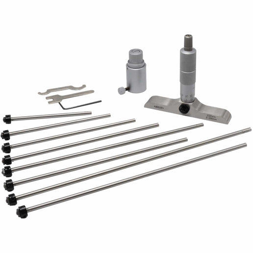 INSIZE Measuring Equipment Insize 8pc Metric Depth Micrometer 0-200mm Range Series 3241-200