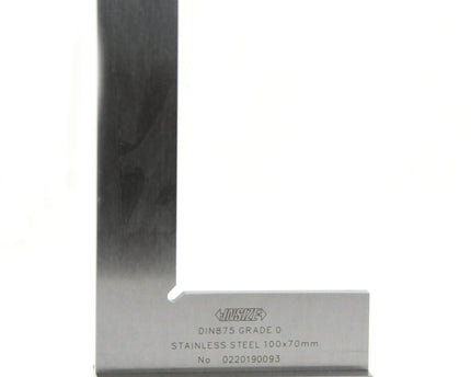 INSIZE Measuring Equipment Insize 90° Flat Edge Square 100x70mm Range Series 4793-100